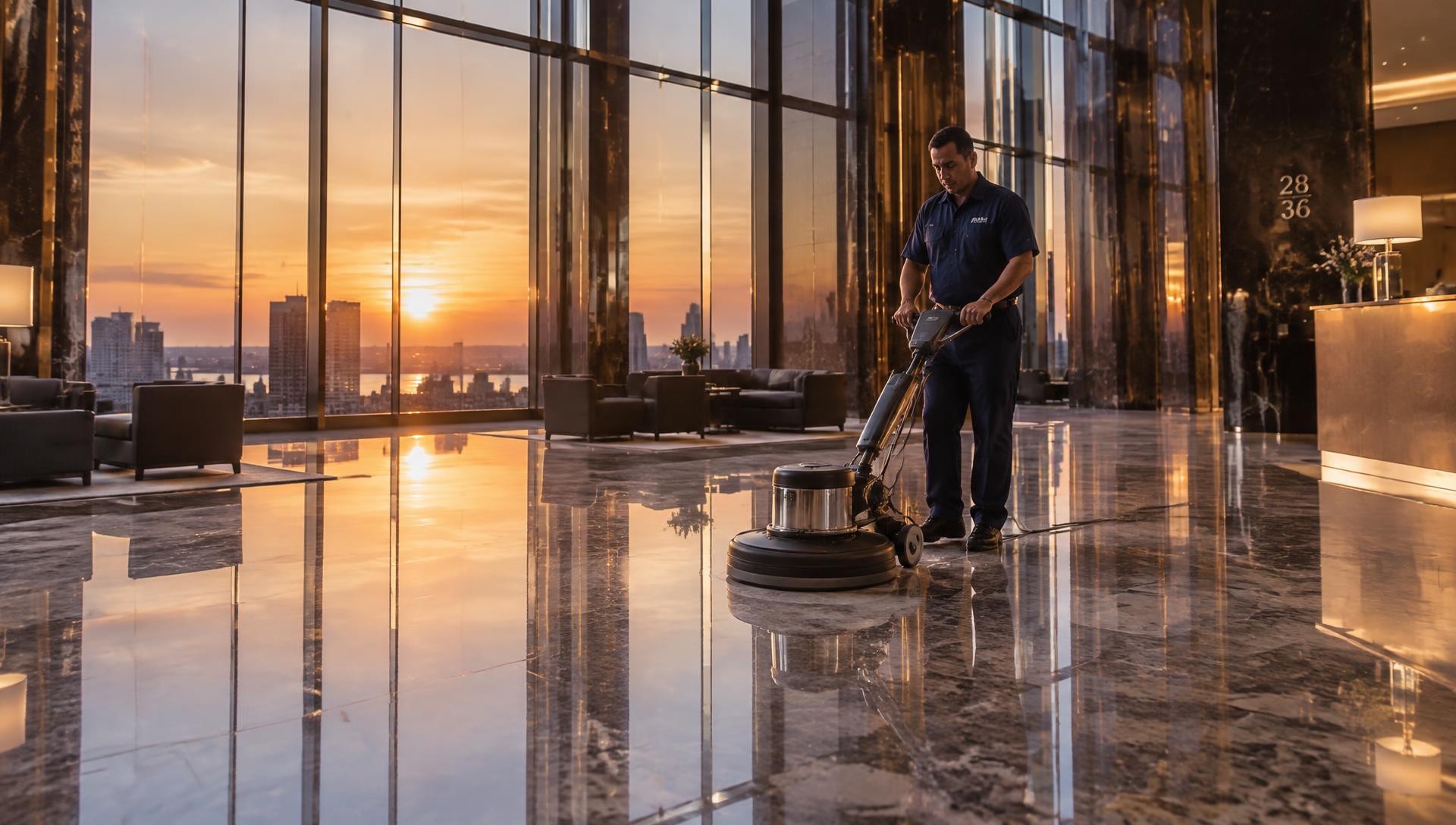 GSJS cleaning crew at work in a Sacramento commercial facility